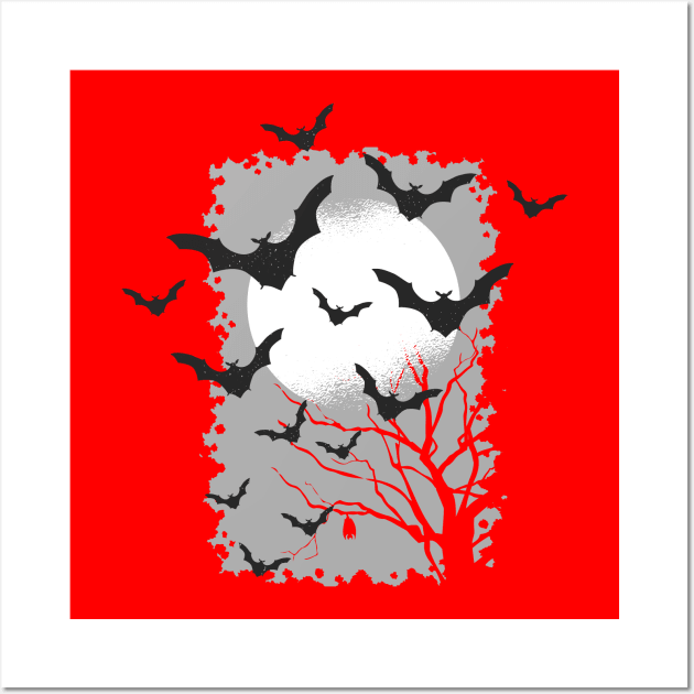 Bats Design Wall Art by madeinchorley